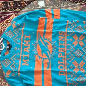 Licensed Men's Miami Dolphins Light Up Ugly Sweater
